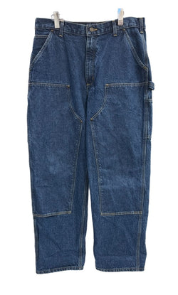 カーハート Carhartt Dungaree Fit Double Knee ダブルニー デニムパンツ B73-DST デニム ブルー W36×L32 101MB-653