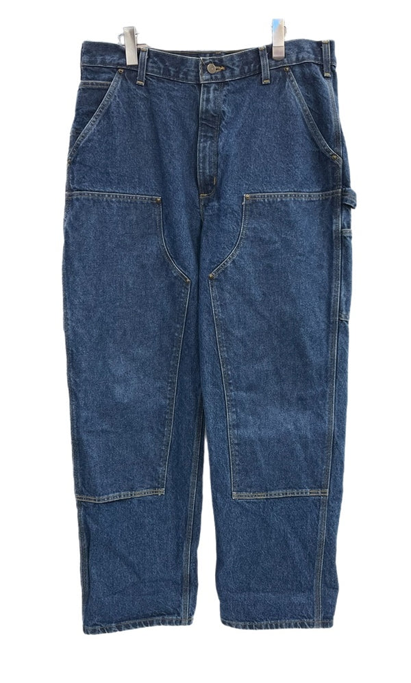 カーハート Carhartt Dungaree Fit Double Knee ダブルニー デニムパンツ B73-DST デニム ブルー W36×L32 101MB-653