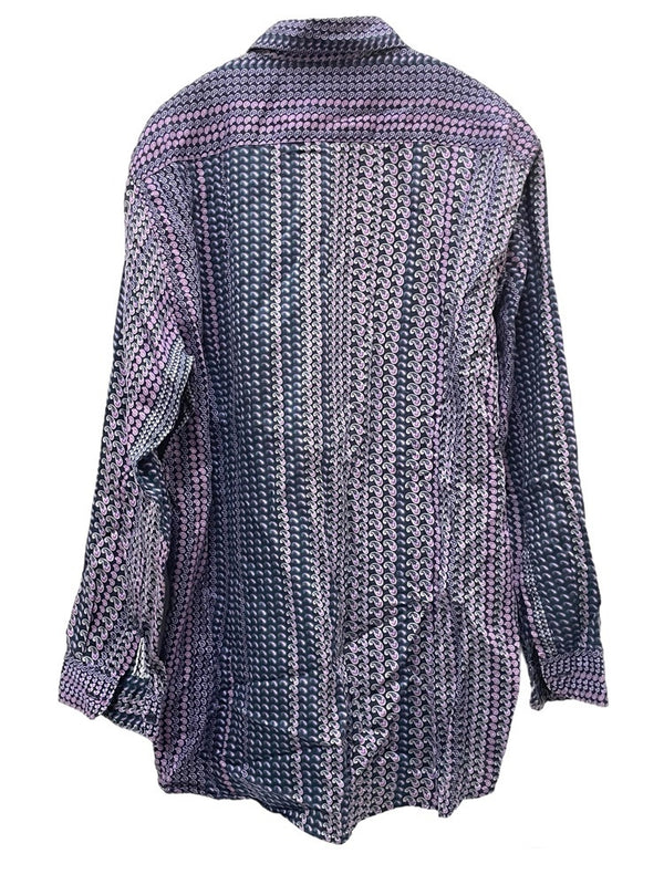 エトロ ETRO ペイズリー シャツ パープル 132-13190-5481 L 601MT-34