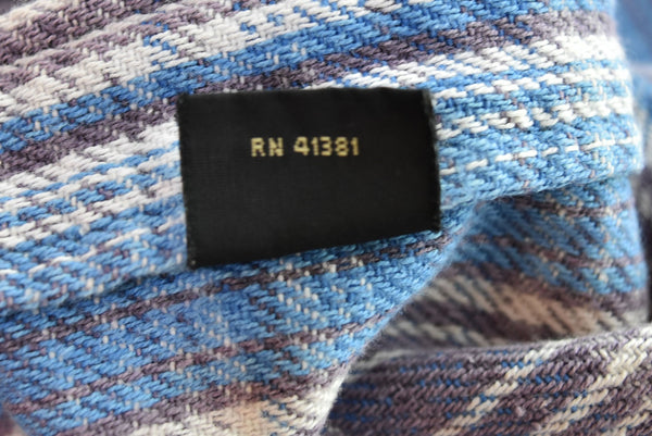 ダブルアールエル RRL 90's 90年代 三ツ星タグ ヘビーネルシャツ 青 長袖シャツ ブルー Mサイズ 103MT-2288