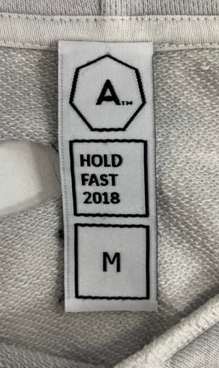 アルケミスト Alchemist PARADISE LOST パラダイスロスト ダメージ加工 フーディ 白 ロゴ パーカ ホワイト Mサイズ 101MT-4502