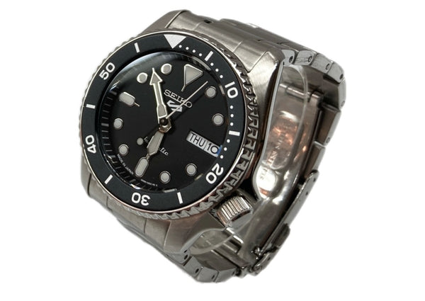 セイコー SEIKO 自動巻 腕時計 SBSA225 10気圧防水 スポーツ メカニカル ウォッチ 銀 4R36-14B0 メンズ腕時計シルバー 104T-39