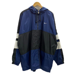 ナイキ NIKE 90's 90s 90年代 ZIP HOODIE NYLON JACKET ジャケット ネイビー XLサイズ 201MT-3711