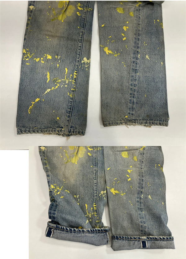 リーバイス Levi's 70's 70年代 501 66 BIGE 移行期 ボタン裏6刻印 不均等V 赤耳 VINTAGE ヴィンテージ デニム ブルー 101MB-631