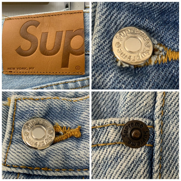 シュプリーム SUPREME Washed Regular Jeans 32inch デニム ブルー 201MB-1059