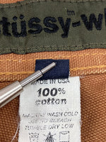 ステューシー STUSSY OLD Stussy-wk painter pants USA製 ペインターパンツ ワークパンツ 茶 無地 ボトムスその他 ブラウン size 33 104MB-368