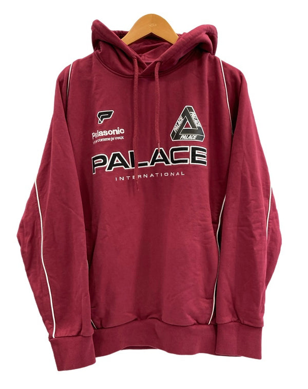 パレス PALACE International Hood インターナショナル フード パーカー フーディ ロゴ パーカ ワインレッド Lサイズ 101MT-3400