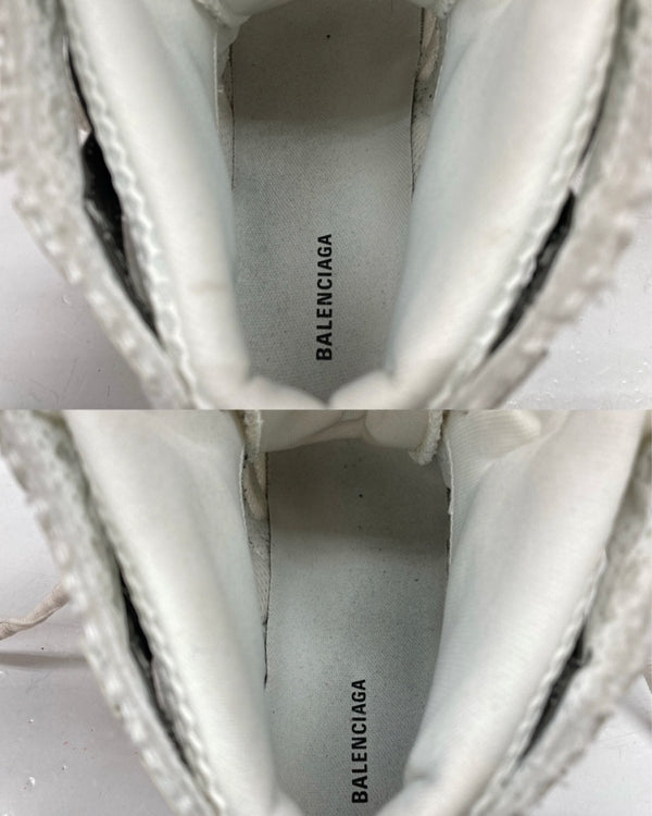 バレンシアガ BALENCIAGA Runner High ランナー ハイカット ダッド シューズ カットオフ ランニング 白 695764 メンズ靴 スニーカー ホワイト 27.5cm 104S-710