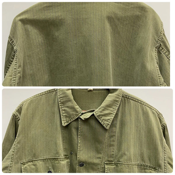 【曜日割引対象外】 ヴィンテージ vintage 40's U.S.ARMY M-43 HBT  ジャケット カーキ 201MT-3548 VB
