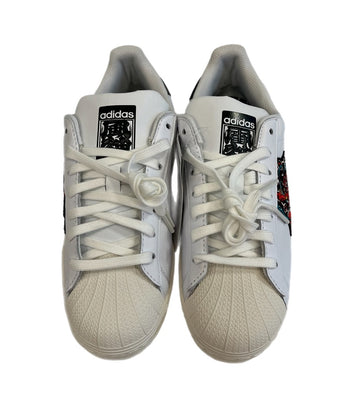 アディダス adidas × THREE TIDES TATTOO FY6735 コラボ スーパースター SS PURE 風神雷神 FY6735 メンズ靴 スニーカー ホワイト 26.5cm 101sh-2416