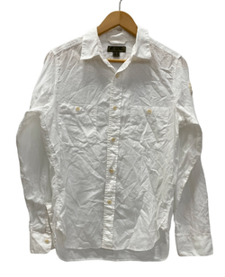 ナイジェルケーボン Nigel Cabourn NAVAL SHIRT  8090010030 長袖シャツ ホワイト 44サイズ