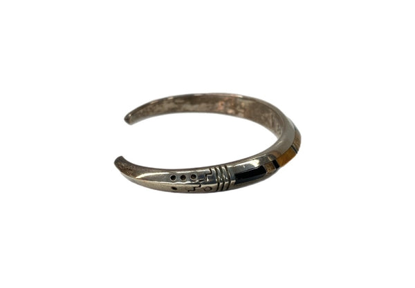 インディアンジュエリー Indian Jewelry Silver Bangle シルバー バングル wylie secatero ナバホ族 ブレスレッド 925 銀 メンズジュエリー インディアンジュエリー 総柄 シルバー 104A-71