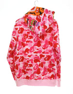 ア ベイシング エイプ A BATHING APE ABC Camo Tiger Zip Hoodie タイガー カモフラ フル ジップ フーディー  001ZPK801003M XL パーカ ピンク LLサイズ 103MT-2419