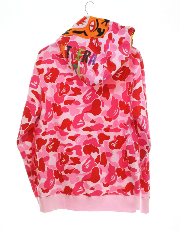 ア ベイシング エイプ A BATHING APE ABC Camo Tiger Zip Hoodie タイガー カモフラ フル ジップ フーディー  001ZPK801003M XL パーカ ピンク LLサイズ 103MT-2419