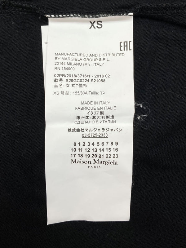 メゾンマルジェラ Maison Margiela Cosmos Made Oversize T-Shirt コスモス メイド オーバーサイズ Tシャツ ギャラクシー 半袖 黒 S29GC0224 S21058 Tシャツ プリント ブラック XSサイズ 104MT-1596