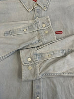シュプリーム SUPREME 24SS Small Box Logo Denim Shirt Washed スモールボックスロゴ デニムシャツ 青 長袖シャツ ブルー Lサイズ 101MT-5044
