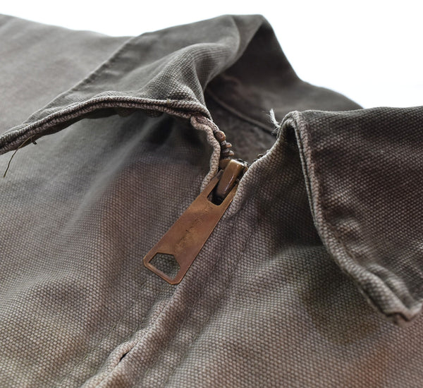 カーハート Carhartt 90's DETROIT JACKET デトロイト ジャケット グレー 希少 カラー フェード ブランケット付き ワークジャケット ジャケット グレー 103MT-3479