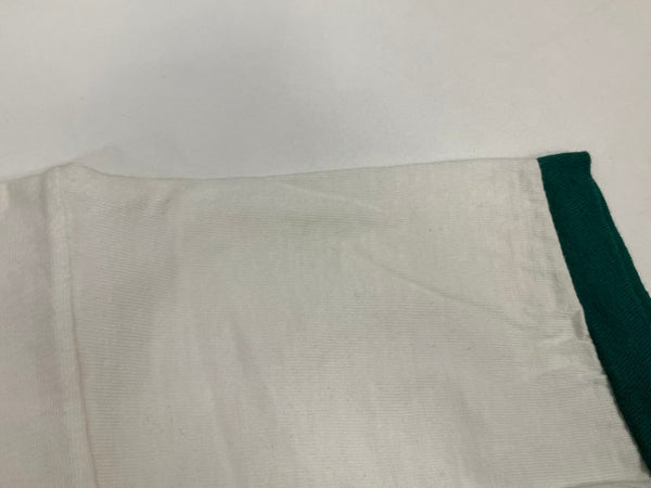 チャンピオン Champion 70's 70年代 バータグ リンガーT CULVER STAFF プリント vintage ヴィンテージ made in USA アメリカ製 グリーン Tシャツ ホワイト Mサイズ 101MT-4130