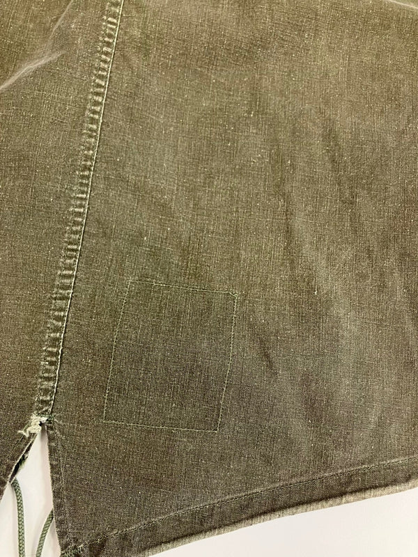 ミリタリー military 60's 60年代 US.ARMY 米軍 実物 ガスプロテクトコート ミリタリージャケット モッズコートノーカラー フィッシュテール VINTAGE ヴィンテージ MEDIUM コート カーキ Mサイズ 101MT-4906