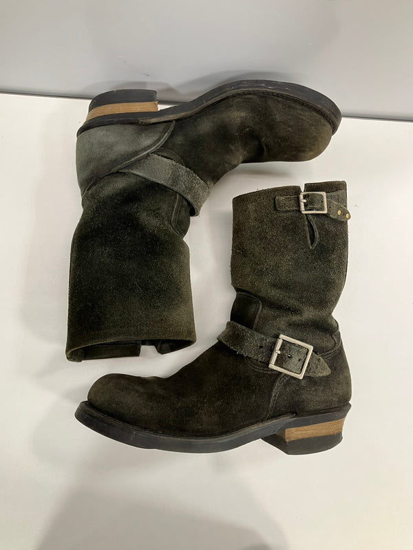 レッドウィング RED WING BEAMS別注 2003年製造 1stモデル ブラックラフアウトスエード エンジニアブーツ PT99 ストーブパイプ 8274 メンズ靴 ブーツ エンジニア ブラック 101sh-2218