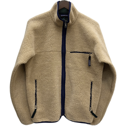 【曜日割引対象外】 パタゴニア PATAGONIA 90's USA製 レトロ カーディガン フリース ジャケット ベージュ Mサイズ 201MT-4635 VB