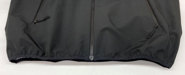 ハフ HUF Rainier Shell Jacket シェル マウンテンパーカー ライトアウター フーディ フロントジップ ロゴ プリント BLACK 黒 SP25 JK00458 ジャケット ワンポイント ブラック Lサイズ 104MT-1834