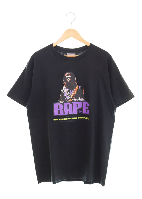 ア ベイシング エイプ A BATHING APE 90s 90's 初期 旧タグ 猿の惑星 プリントTシャツ 裏原 90年代 ヴィンテージ Tシャツ ブラック Lサイズ 103MT-2577