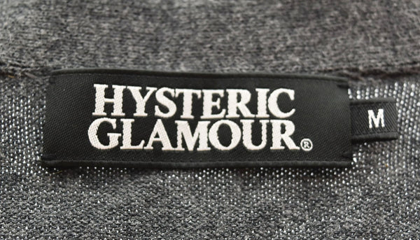 ヒステリックグラマー HYSTERIC GLAMOUR 21AW スタッズ ジッパー カーディガン ZIPPER STUDS 02182ND02 カーディガン グレー Mサイズ 103MT-2765