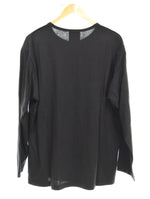 ヨウジヤマモト YOHJI YAMAMOTO BLACK Scandal Yohji Yamamoto 昆虫 プリント 長袖Tシャツ HC-T08-073  3 ロンT ブラック 103MT-3287