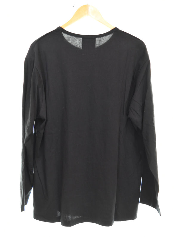 ヨウジヤマモト YOHJI YAMAMOTO BLACK Scandal Yohji Yamamoto 昆虫 プリント 長袖Tシャツ HC-T08-073  3 ロンT ブラック 103MT-3287