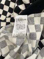 フレッドペリー FRED PERRY トラックジャケット ボンバージャケット 総柄 ブロックチェック J1105 サイズ42 ジャージ ブラック 101MT-4775