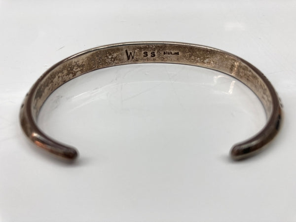 インディアンジュエリー Indian Jewelry Silver Bangle シルバー バングル wylie secatero ナバホ族 ブレスレッド 925 銀 メンズジュエリー インディアンジュエリー 総柄 シルバー 104A-71