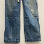 【曜日割引対象外】 ラルフローレン POLO RALPH LAUREN RRL DOUBLE RL デニムワークパンツ ロープ USA製 PP-PM-HS-0054 デニム ブルー 30×32サイズ 201MB-835 VB