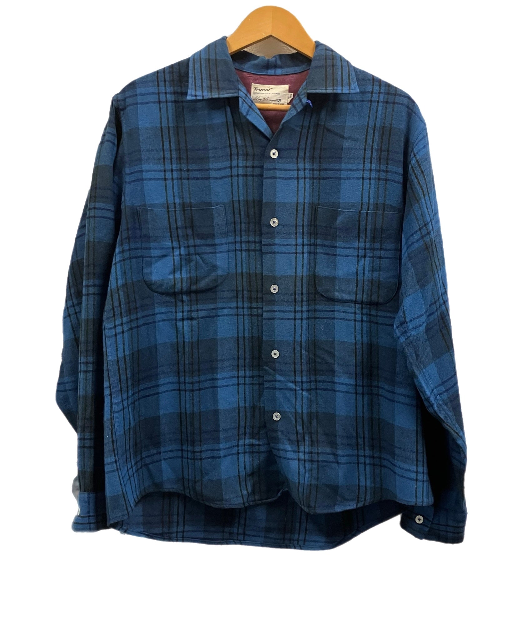 50s ウールシャツ Brent 人気 ミント ヴィンテージ 60's BRENT WOOL