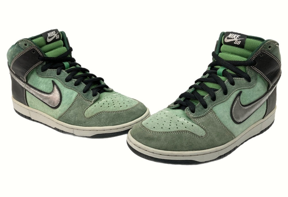 ナイキ NIKE 07年製 DUNK HIGH PRO SB BRUT ダンク ハイ プロ ブリュット 緑 銀 黒 305050-304 メンズ靴  スニーカー グリーン 28.5cm 104-shoes269 | 古着通販のドンドンサガール