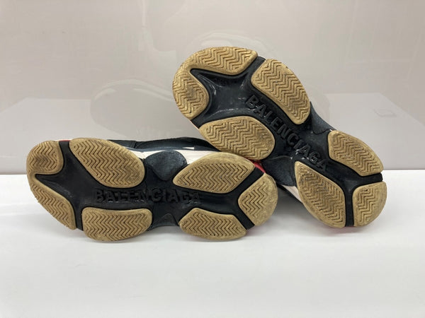 バレンシアガ BALENCIAGA ジャンク品 Triple-S Trainers トリプル エス トレーナー トリエス ダッド シューズ 40 黒 533882 メンズ靴 スニーカー ブラック 26.5cm 104S-914