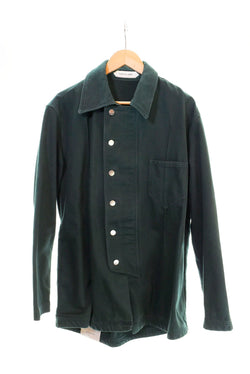 ナマチェコ NAMACHEKO Denim Shirt デニムカバーオールジャケット 緑 長袖シャツ グリーン Sサイズ 103MT-1345