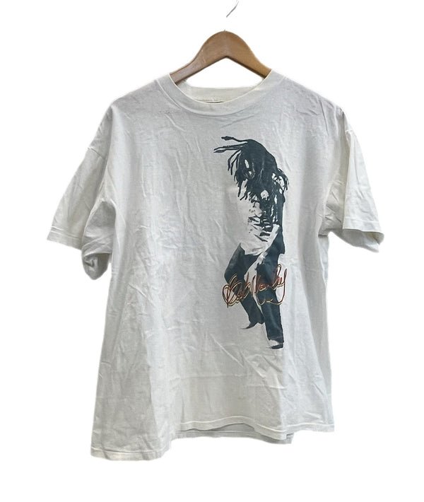ヴィンテージ vintage BOB MARLEY ボブマーリー バックプリント 白 Tシャツ ホワイト Lサイズ 101MT-4788