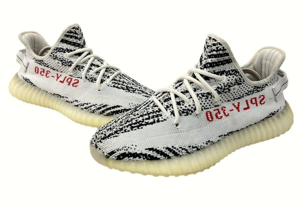 アディダス adidas 17年製 YEEZY BOOST 350 V2 ZEBRA イージー ブースト ゼブラ KANYE WEST カニエ ウエスト 白 黒 CP9654 メンズ靴 スニーカー ホワイト 27cm 104-shoes479