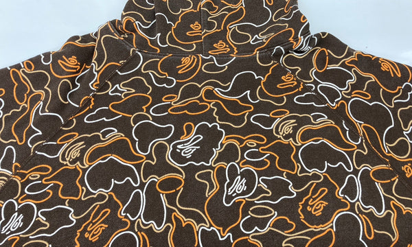 アベイシングエイプ A BATHING APE REVERSIBLE CAMO Hoodie リバーシブル カモ フーディ 緑 茶 -- パーカ カモフラージュ・迷彩 ブラウン 104MT-2098