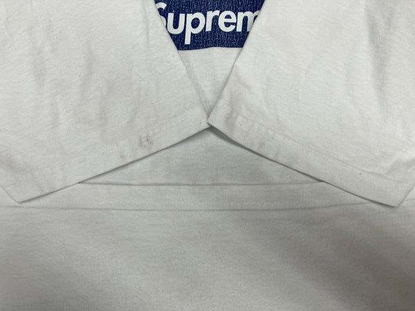 シュプリーム SUPREME New York Yankees ニューヨークヤンキース Box Logo Tee ボックスロゴ 半袖 カットソー バックプリント WHITE 白 Tシャツ ロゴ ホワイト Lサイズ 104MT-717