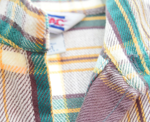 ビッグマック BIG MAC  80s ヘビーネルシャツ チェックシャツ 長袖シャツ マルチカラー Mサイズ 103MT-3529