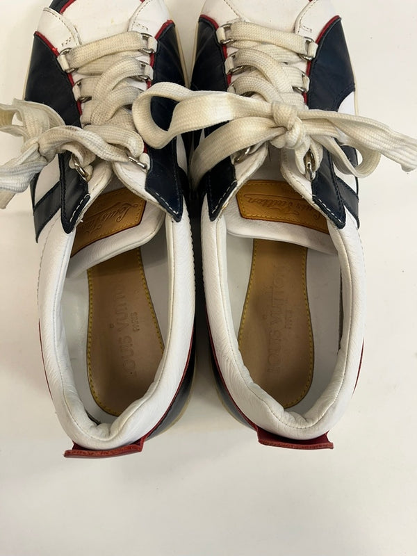 ルイ・ヴィトン LOUIS VUITTON トリコロール レザー ローカットスニーカー BA1006 メンズ靴 スニーカー ホワイト サイズ7 101sh-2282