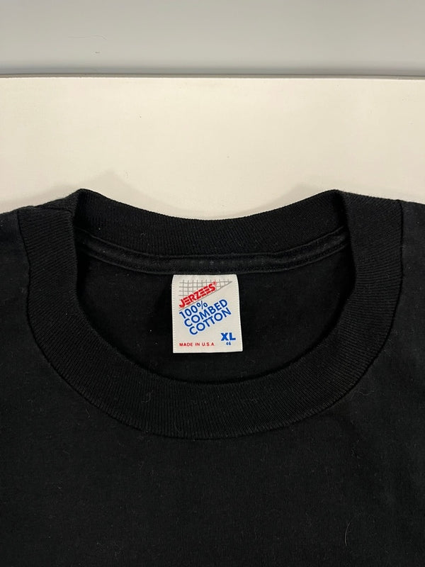 クリスチャン・フレッチャー Christian Fletcher ヴィンテージ Vintage 90s スカルサーファー サーフT サーフィン オールドサーフ 黒 袖シングル US古着 XL Tシャツ ブラック LLサイズ 101MT-4966