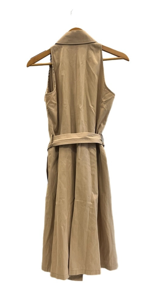 BURBERRY LONDON ノースリーブ　コート　ワンピース　グレー　38 BURBERRY - 美品 バーバリー ロンドン BURBERRY LONDON