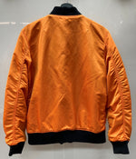 シュプリーム SUPREME リバーシブル Reversible MA-1 ブルゾン アウター 2WAY コットン ナイロン ジップアップ BLACK 黒 ORANGE オレンジ 51305 ジャケット 無地 ブラック Mサイズ 104MT-1943