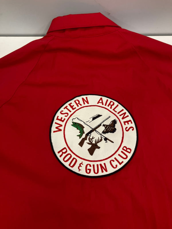 ヴィンテージ vintage 60’s～ 60年代 SPORTSMASTER スイングトップ ブルゾン ワッペン TALON ZIP タロンジップ ジャケット レッド Mサイズ 101MT-4131