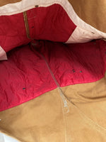 カーハート Carhartt DUCK OVERALL ダック オーバーオール ボタンフライ 裏キルティング 厚手 つなぎ オールインワン 茶 ロゴ つなぎ・オーバーオール ブラウン 104MB-313