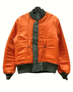 ウィンダンシー WIND AND SEA 19AW REVERSIBLE MA-1 リバーシブル ジャケット フライト アウター オレンジ 緑 WDS-19A-JK-07 ジャケット 無地 カーキ Mサイズ 104MT-794