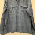 【曜日割引対象外】 ワコマリア WACKO MARIA レーヨン 長袖シャツ 長袖シャツ ネイビー Mサイズ 201MT-4649